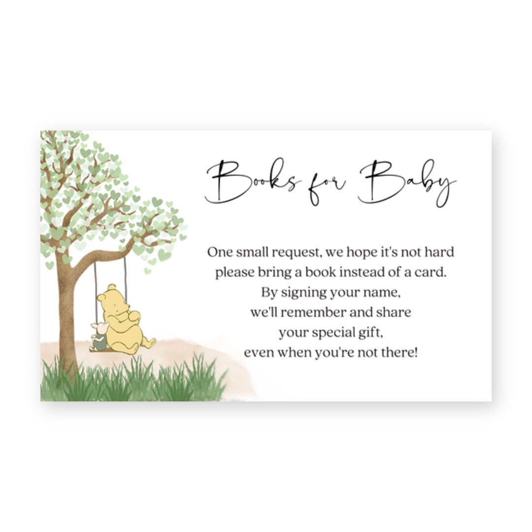 Winnie Horizontal Bring a Book Card