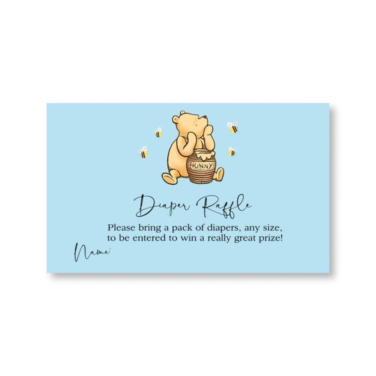 Simply Winnie Blue Diaper Raffle Ticket