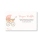 Pink Vintage Carriage Diaper Raffle Ticket