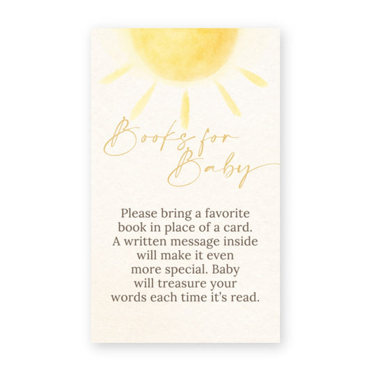 A Little Ray of Sunshine Bring a Book Card