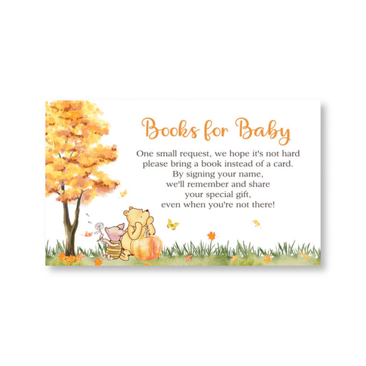 Autumn Winnie Bring a Book Card
