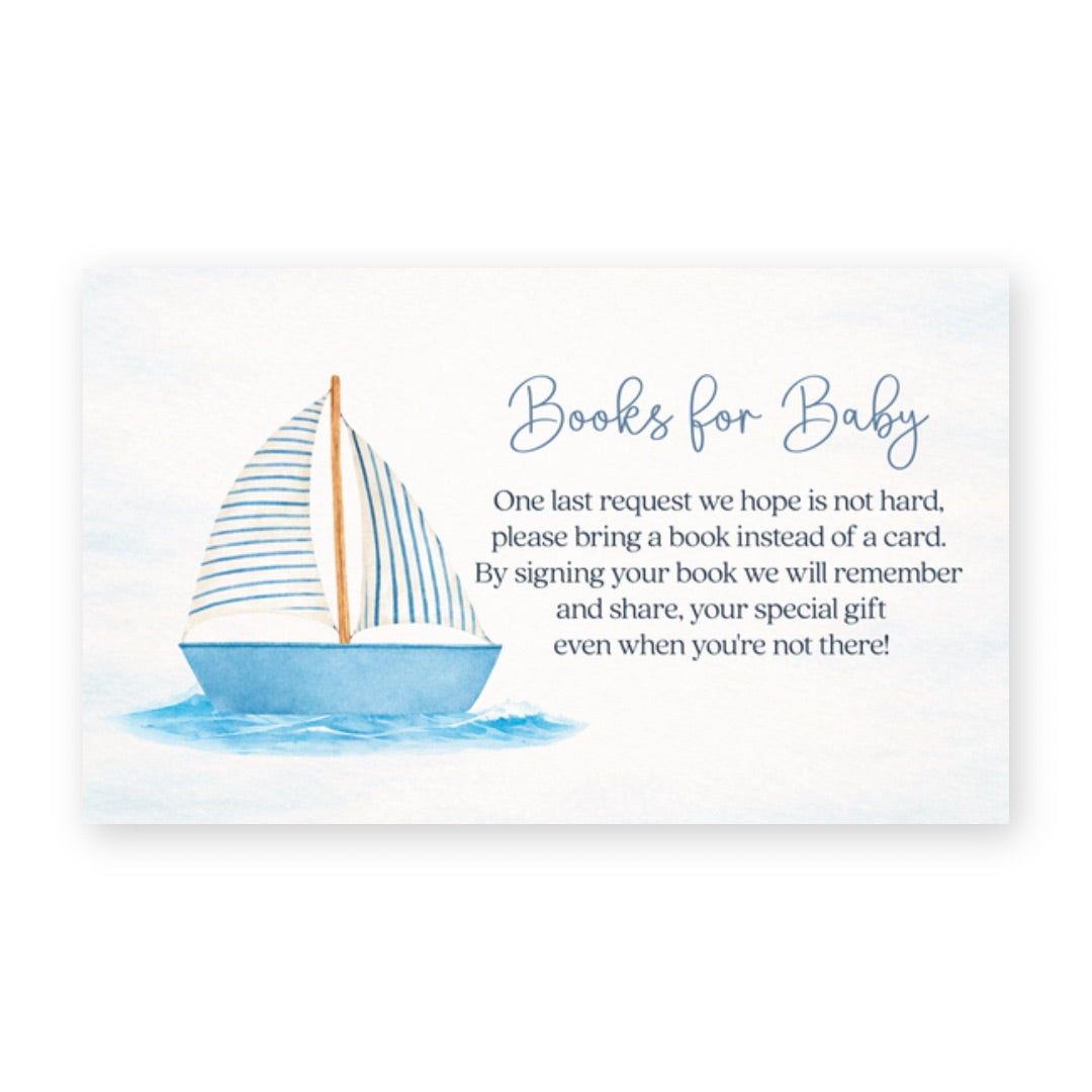 Baby on Board Bring A Book Card