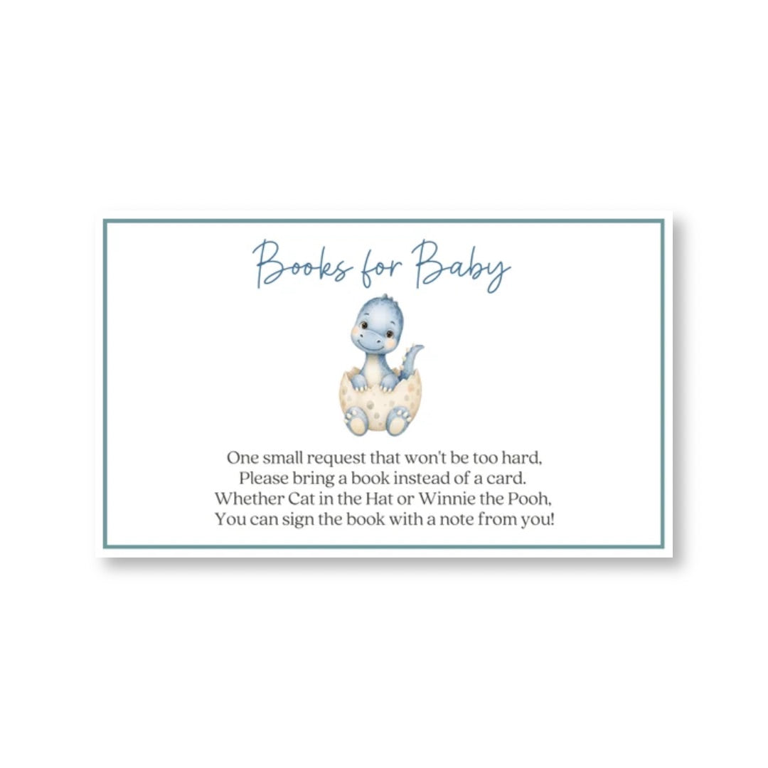 Dinosaur Bring a Book Card