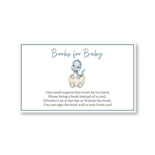 Dinosaur Bring a Book Card