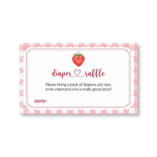 Berry Baby Diaper Raffle Ticket