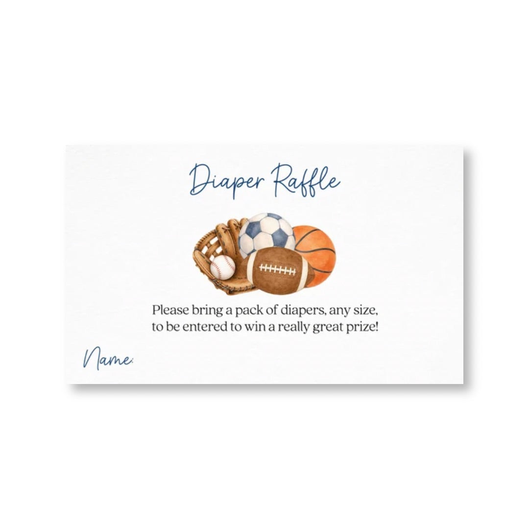 Little Champ Diaper Raffle Ticket