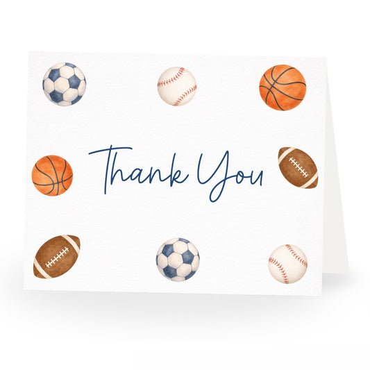 Little Champ Baby Shower Thank You Card