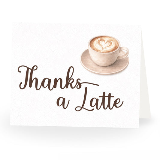 Love is Brewing Bridal Shower Thank You Cards
