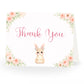Bunny Baby Shower Thank You Card