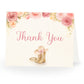 Cowgirl Baby Shower Thank You Card
