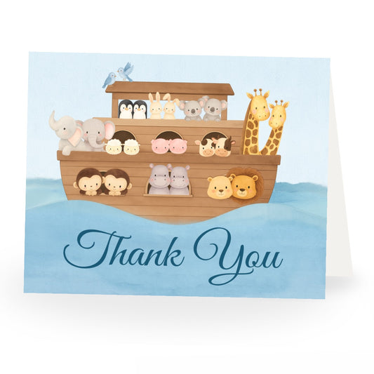 Noah's Ark Baby Shower Thank You Card
