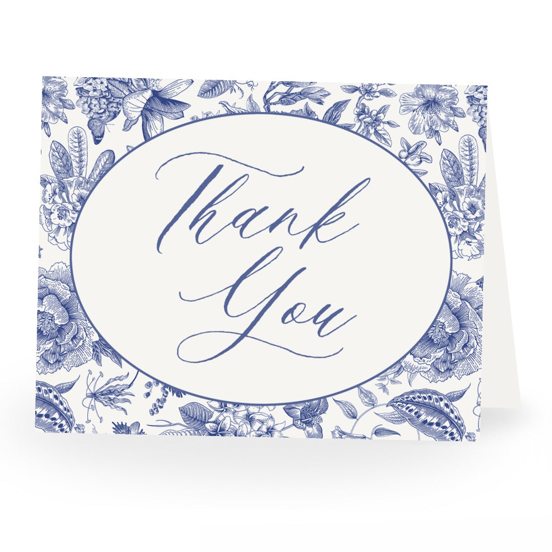 Something Blue Bridal Shower Thank You Card