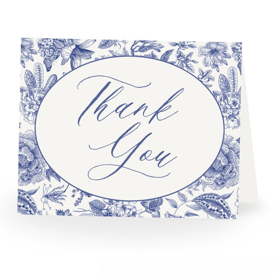 Something Blue Bridal Shower Thank You Card