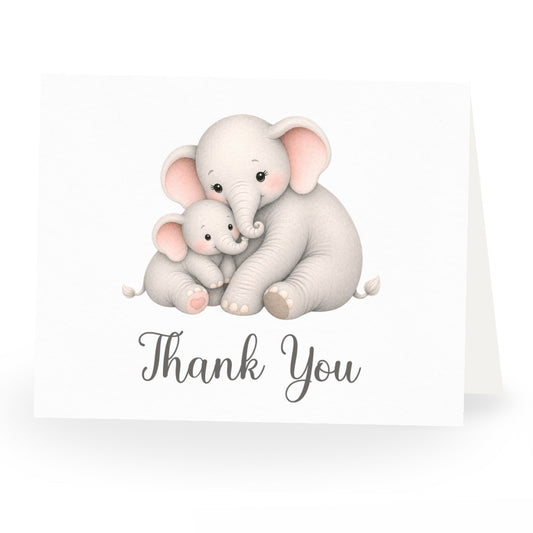 Little Peanut Neutral Baby Shower Thank You Card