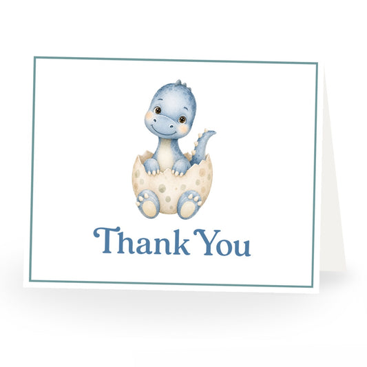 Dinosaur Baby Shower Thank You Card