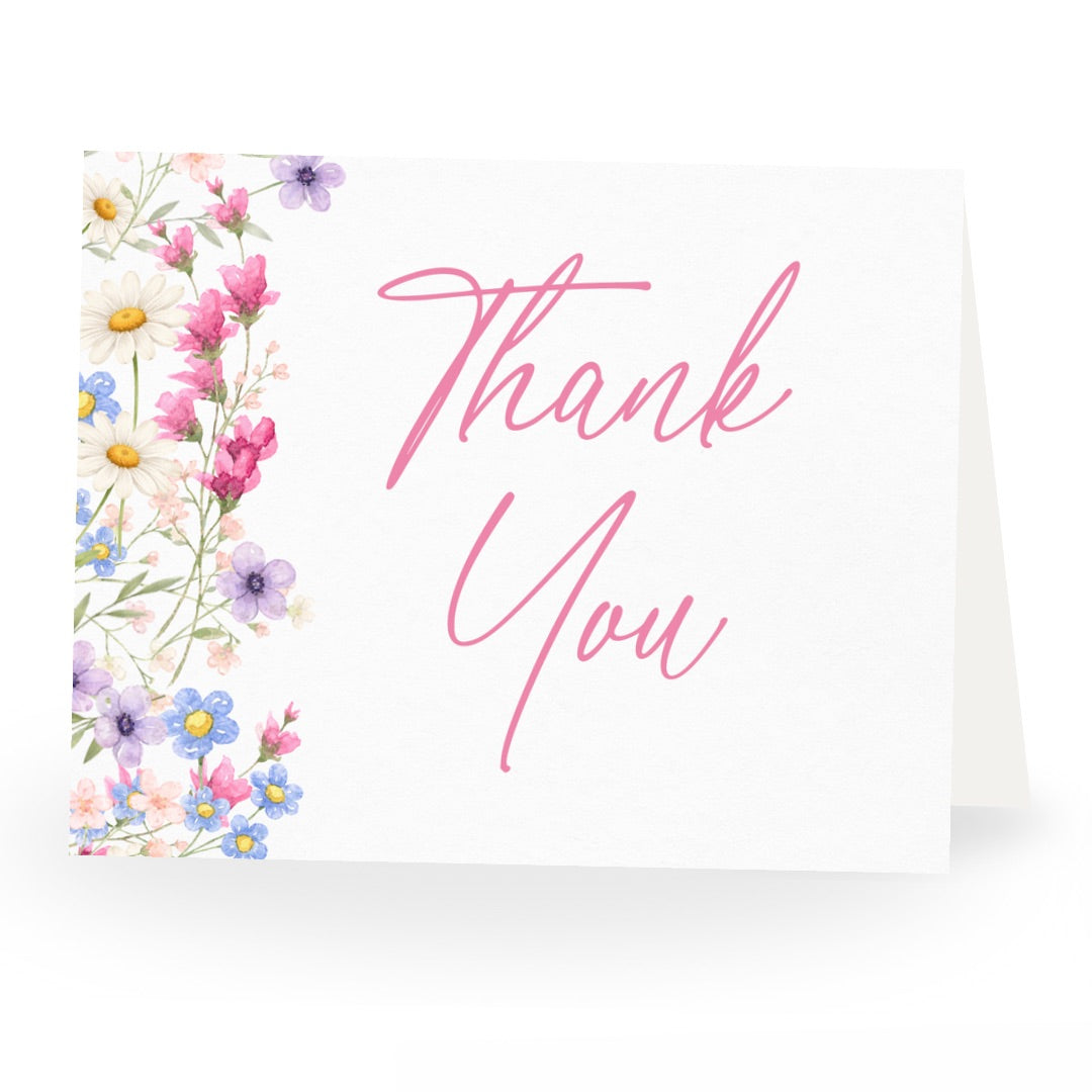 Love is in Bloom Bridal Shower Thank You Card