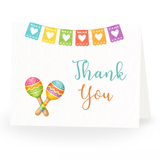 Fiesta Baby Shower Thank You Card
