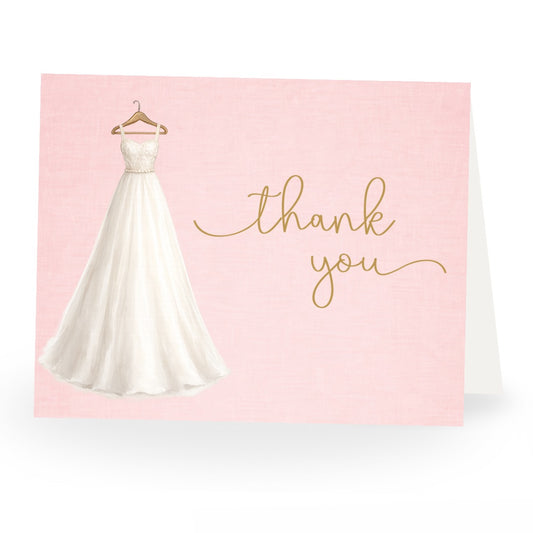 Bridal Gown Bridal Shower Thank You Card