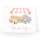 She's Fresh Off the Market Flower Cart Bridal Thank You Cards