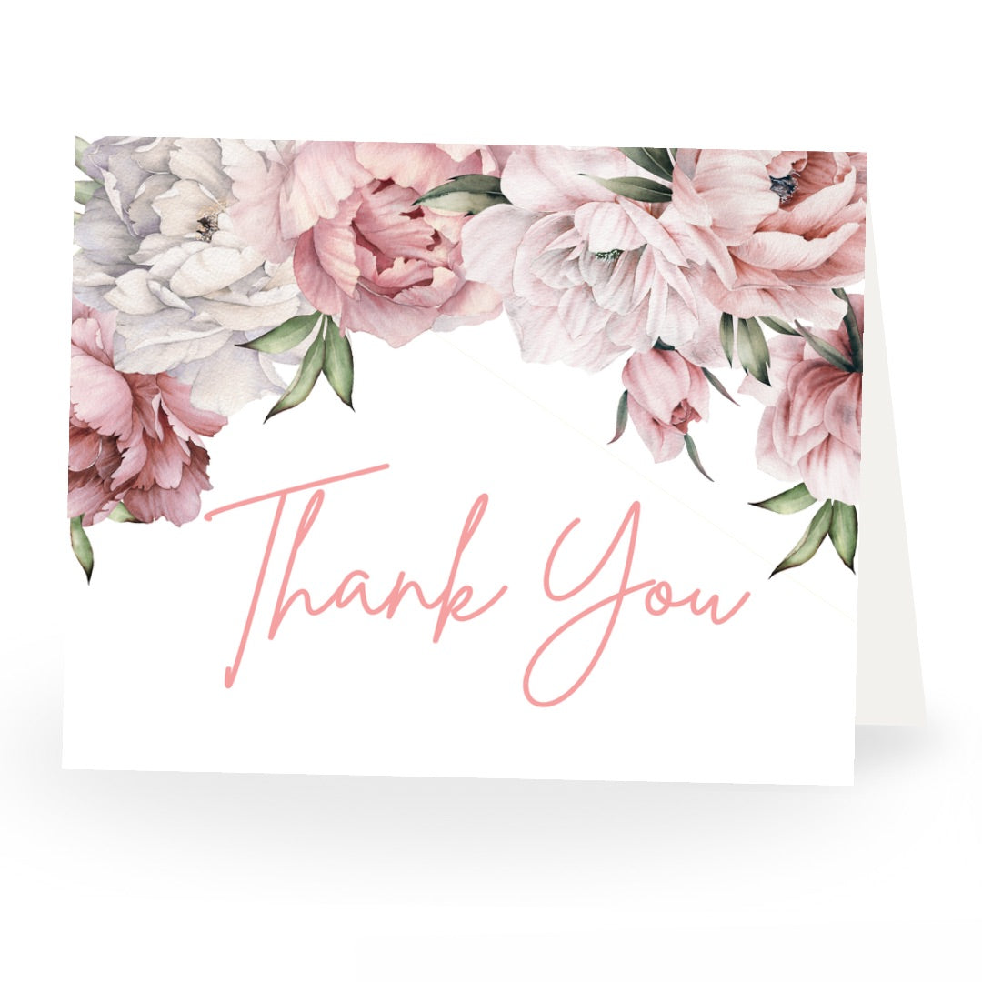 Floral Graduation Thank You Card