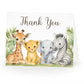 Jungle Safari Baby Shower Thank You Card