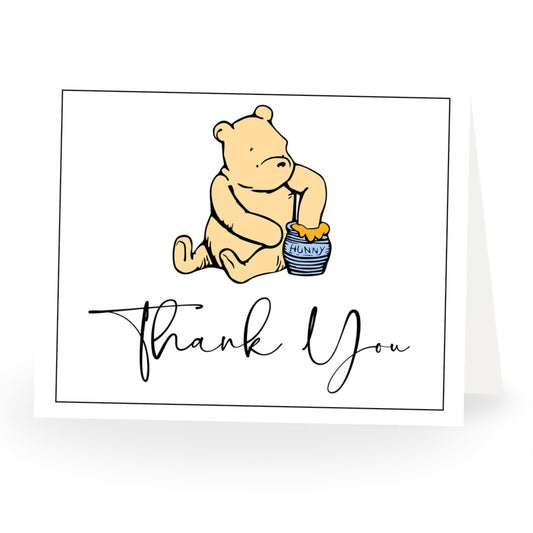 Simply Winnie Baby Shower Thank you Card