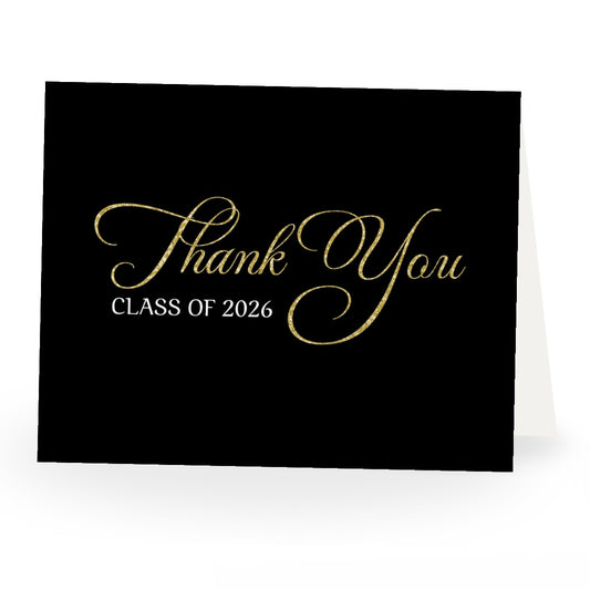 Cap & Confetti Graduation Thank You Card
