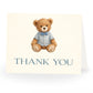 A Little Gentleman Baby Shower Thank You Card