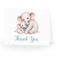 Little Peanut Boy Elephant Baby Shower Thank You Card