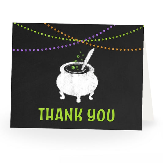 Baby Brewing Cauldron Baby Shower Thank You Card