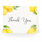 Lemon Baby Shower Thank You Card