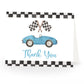 Race Car Baby Shower Thank You Card