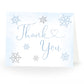 Little Snowflake Blue Baby Shower Thank You Card
