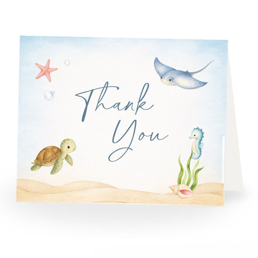 Sea you Soon Baby Shower Thank You Card