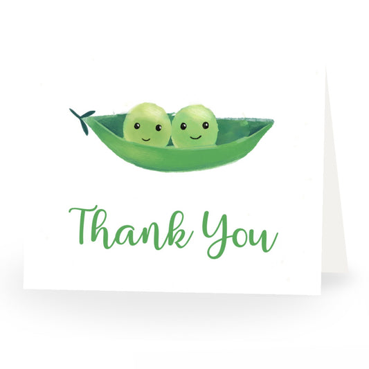 Peas in a Pod Baby Shower Thank You Card