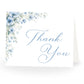 Blooming Corners Something Blue Bridal Shower Thank You Card