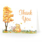 Autumn Winnie Baby Shower Thank You Card