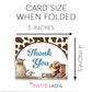 Cowboy Baby Shower Thank You Card