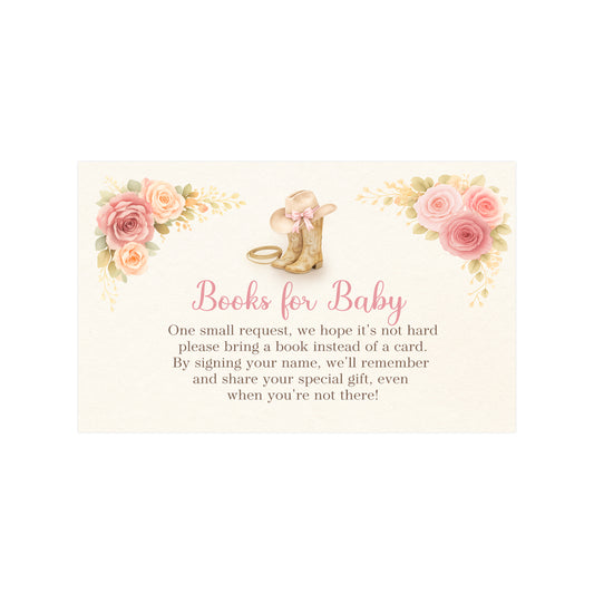 Cowgirl Bring A Book Inserts