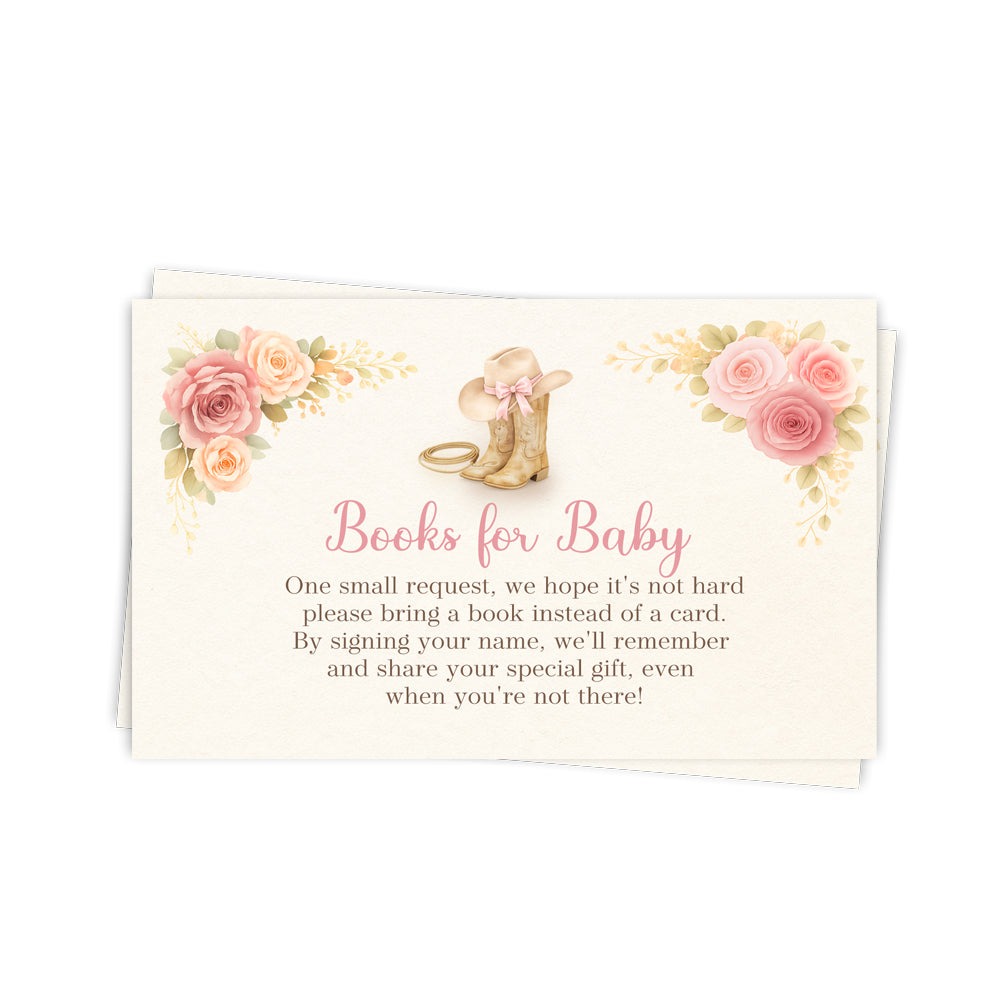 Cowgirl Bring A Book Inserts