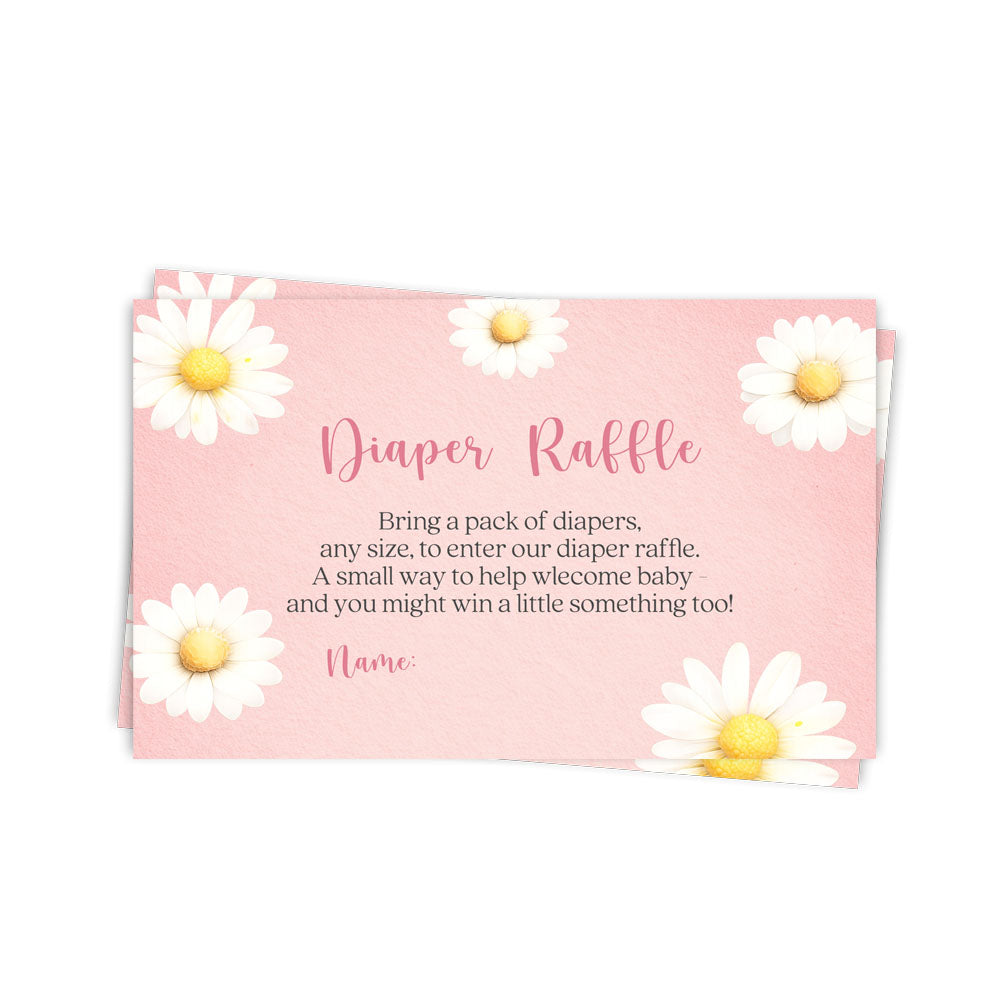 Daisy Diaper Raffle Ticket
