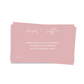 Hello Baby Girl Diaper Raffle Ticket