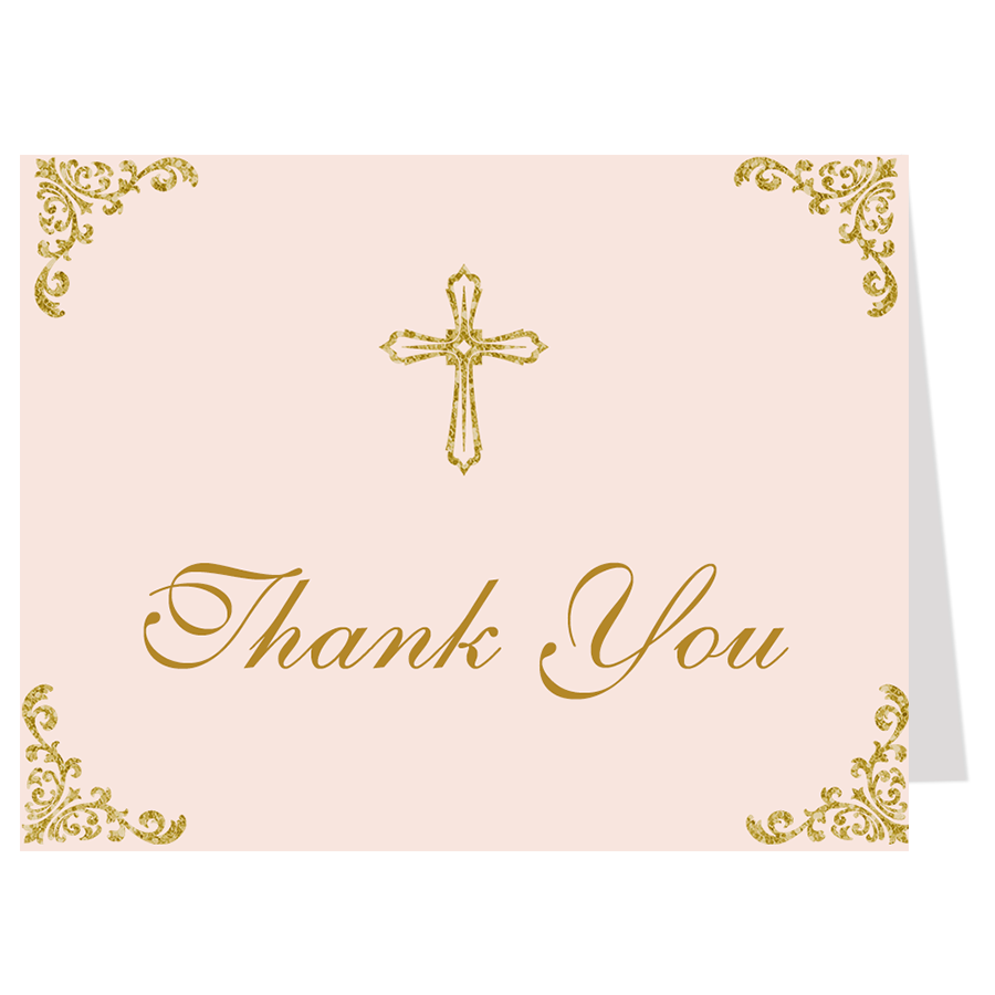 Embellished Corners Thank You Card