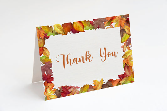 Falling For Autumn Bridal Shower Thank You Card