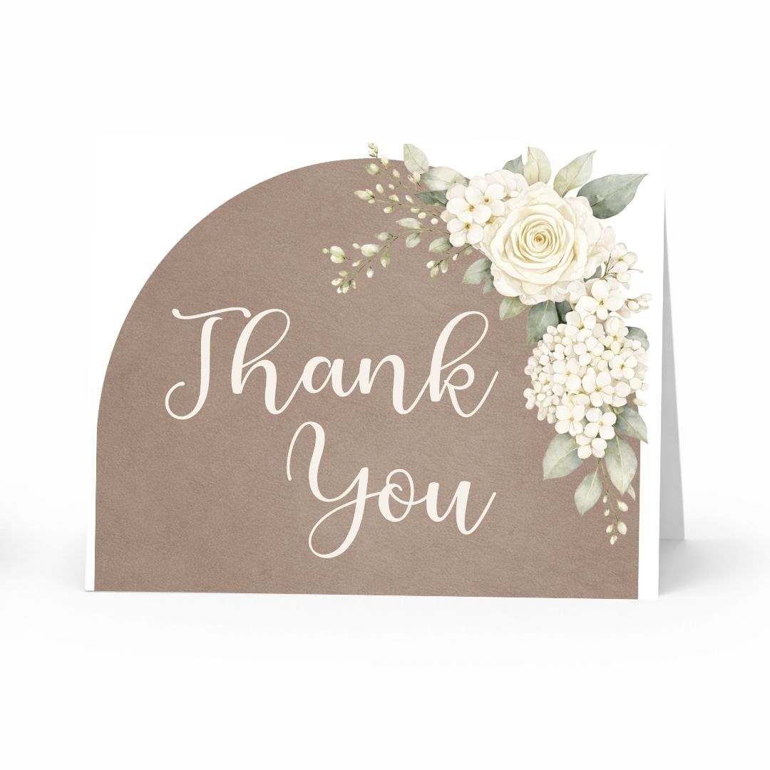 Boho Arch Bridal Shower Thank You