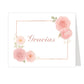 Floral Corner Thank You Cards