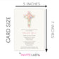 Watercolor Cross Invitation