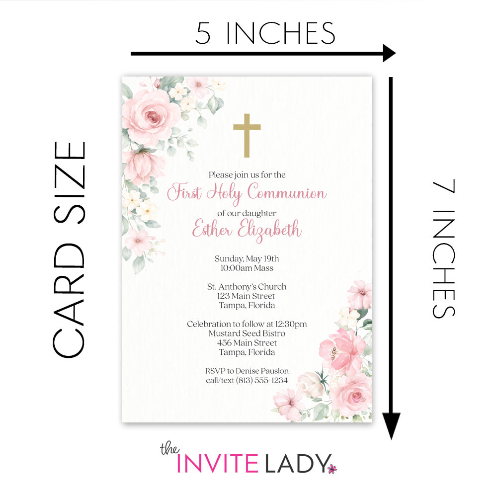 Gracefully Yours Girls Floral First Holy Communion