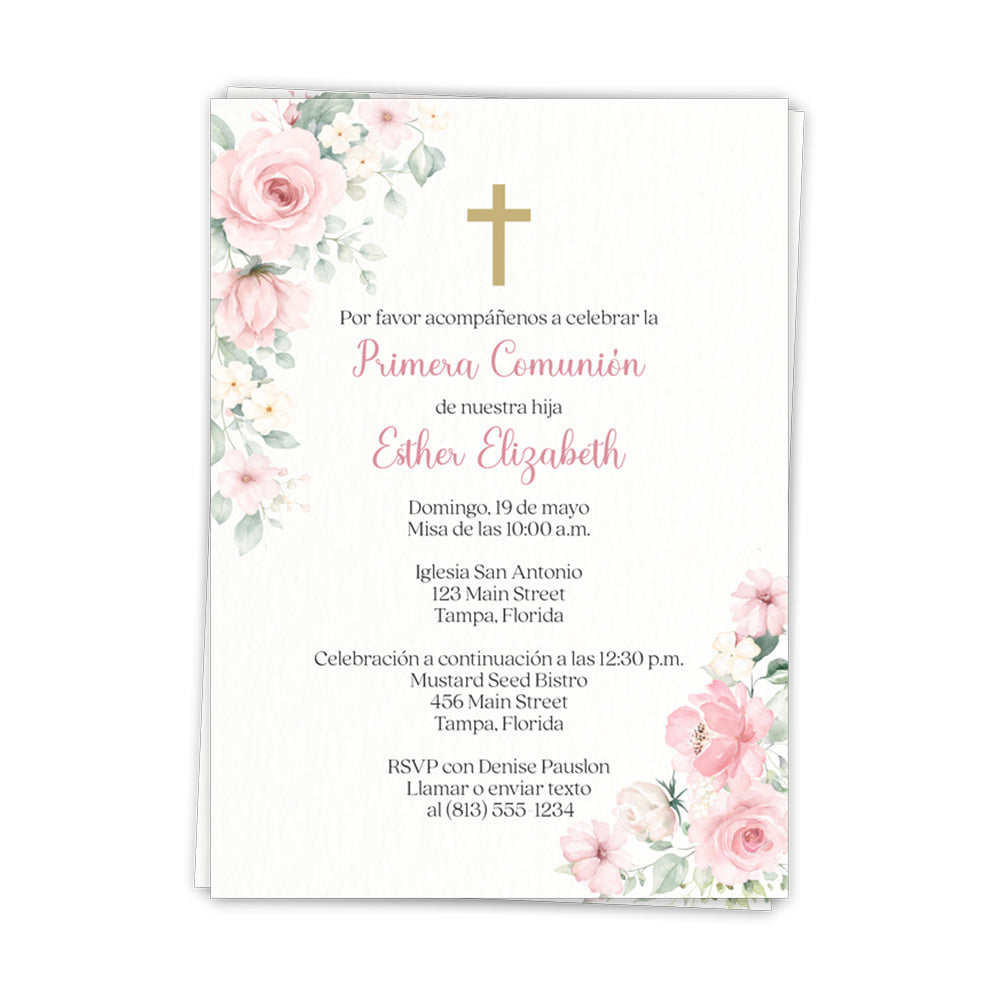 Gracefully Yours Girls Floral First Holy Communion