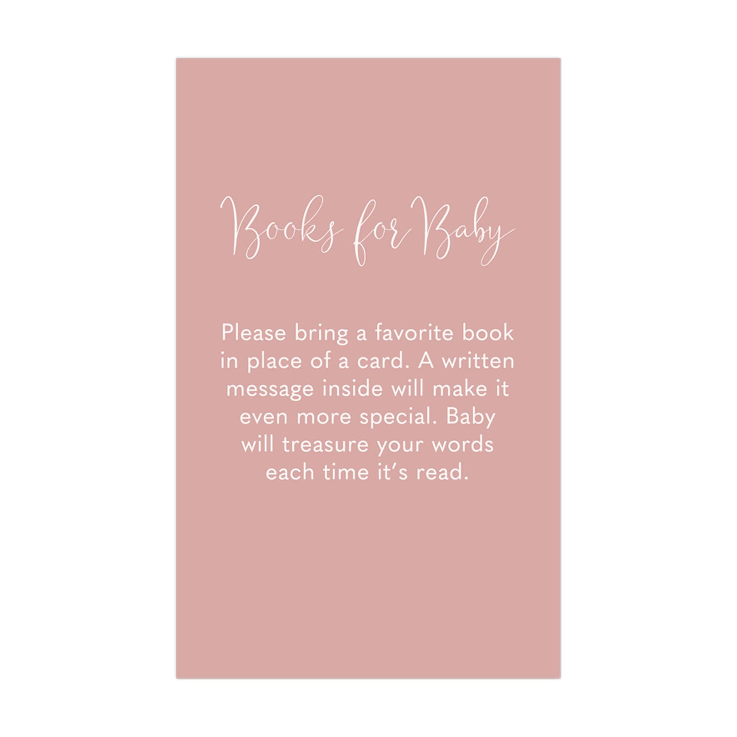 Hello Baby Girl Bring a Book Insert